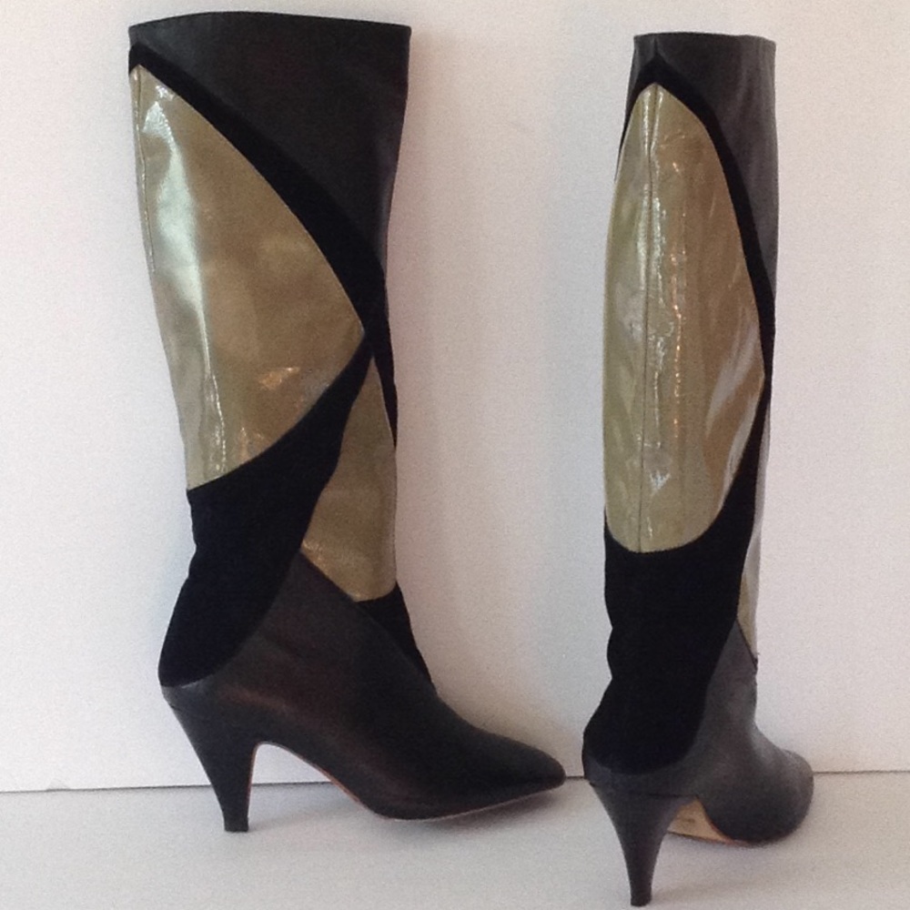 🍃🌹80 % 20 - 'Color Blocked' Tall Leather Boots🍃
